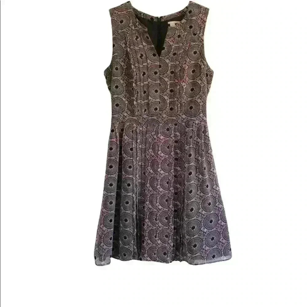 Halogen Sleeveless Geometric Design Dress Size 4P